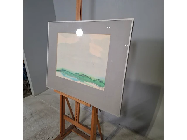 Aquarel, maya wildevuur, het wad, 1987 - afbeelding 4 van  8