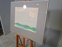 Aquarel, maya wildevuur, het wad, 1987 - afbeelding 4 van  8