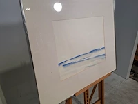 Aquarel, maya wildevuur, het wad, 1989 - afbeelding 3 van  8