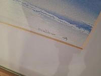 Aquarel, maya wildevuur, het wad, 1989 - afbeelding 5 van  8