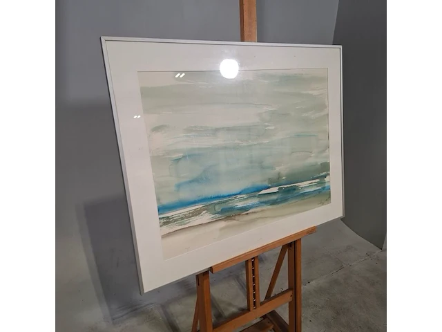 Aquarel, maya wildevuur, het wad 25, 1989 - afbeelding 3 van  9