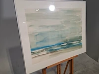Aquarel, maya wildevuur, het wad 25, 1989 - afbeelding 3 van  9