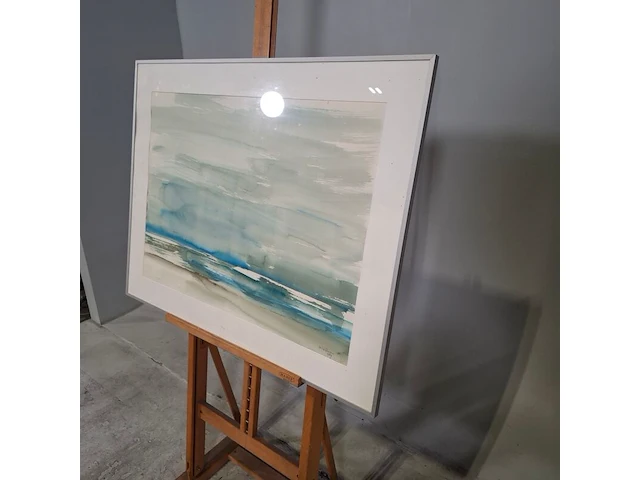 Aquarel, maya wildevuur, het wad 25, 1989 - afbeelding 4 van  9
