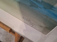 Aquarel, maya wildevuur, het wad 25, 1989 - afbeelding 5 van  9