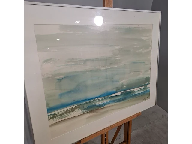 Aquarel, maya wildevuur, het wad 25, 1989 - afbeelding 7 van  9