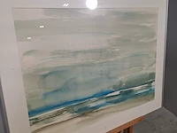 Aquarel, maya wildevuur, het wad 25, 1989 - afbeelding 7 van  9