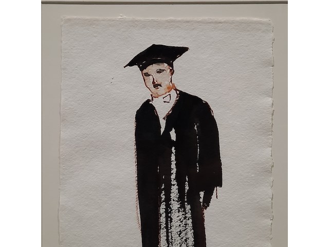Aquarel, maya wildevuur, hoogleraar, 2005 - afbeelding 3 van  6