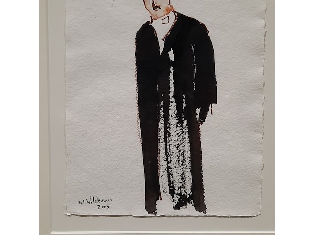 Aquarel, maya wildevuur, hoogleraar, 2005 - afbeelding 4 van  6