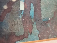 Aquarel, maya wildevuur, pastelkleurig boeket, 1988 - afbeelding 3 van  9
