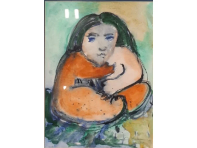 Aquarel, maya wildevuur, pop, 1993 - afbeelding 1 van  8