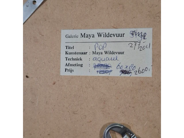 Aquarel, maya wildevuur, pop, 1993 - afbeelding 8 van  8