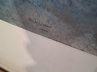 Aquarel, maya wildevuur, rodondendrons op moederdag, 1990 - afbeelding 5 van  9