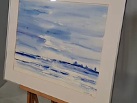 Aquarel, maya wildevuur, zeezicht, 1986 - afbeelding 4 van  8
