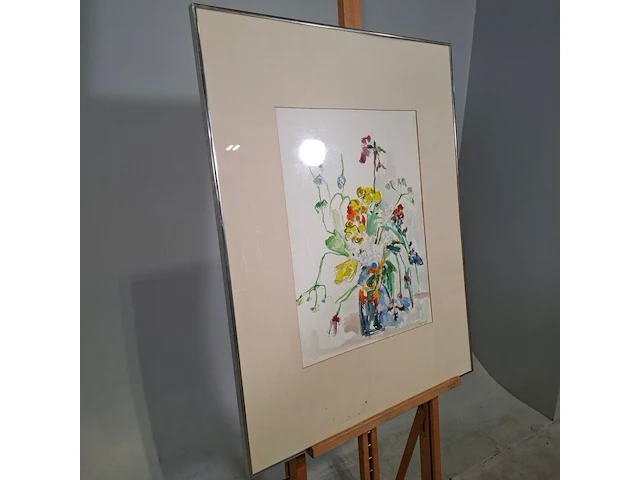 Aquarel, maya wildevuur, zomer boeket, 1988 - afbeelding 3 van  7