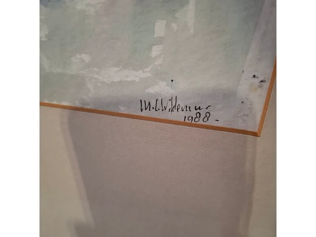 Aquarel, maya wildevuur, zomer boeket, 1988 - afbeelding 5 van  7