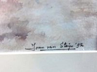 Aquarel op papier. gesigneerd - afbeelding 3 van  5