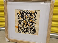 Aquarel op papier schilderij, ernst vijlbrief - afbeelding 1 van  3