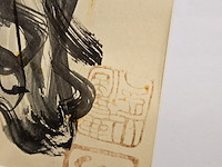 Aquarel op papier schilderij, ernst vijlbrief - afbeelding 2 van  3