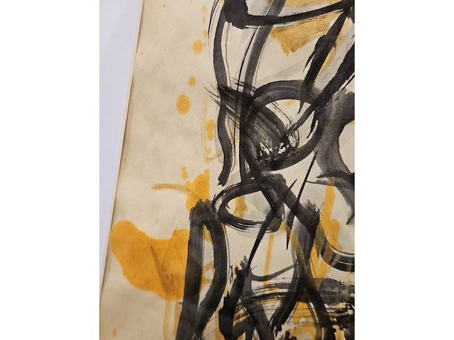 Aquarel op papier schilderij, ernst vijlbrief - afbeelding 3 van  3
