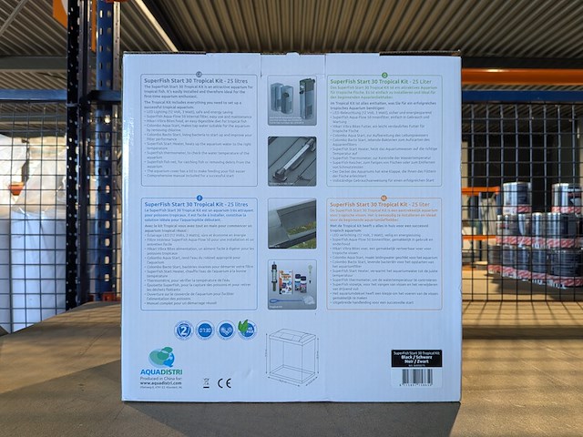 Aquarium, superfish, start 30 tropical kit, zwart - afbeelding 5 van  6