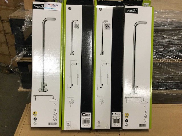 Aquasu - soma - 723961 - douche arm 50 cm. (4x) - afbeelding 2 van  3