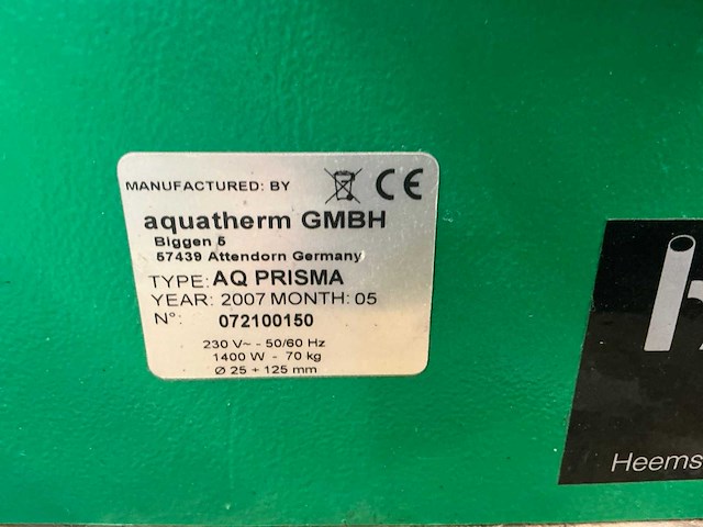 Aquatherm aq prisma moflasapparaat - afbeelding 5 van  11