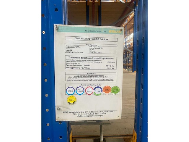 Ar - pallet racking - 2013 - afbeelding 4 van  5