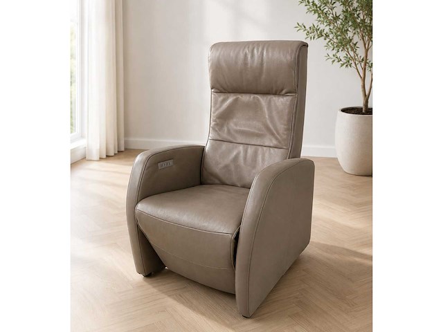 Arami elektrische leren relax fauteuil - afbeelding 1 van  10