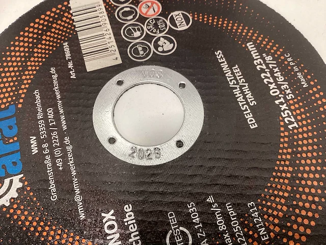 Arat doorslijpschijven 125mm (100x) - afbeelding 4 van  4