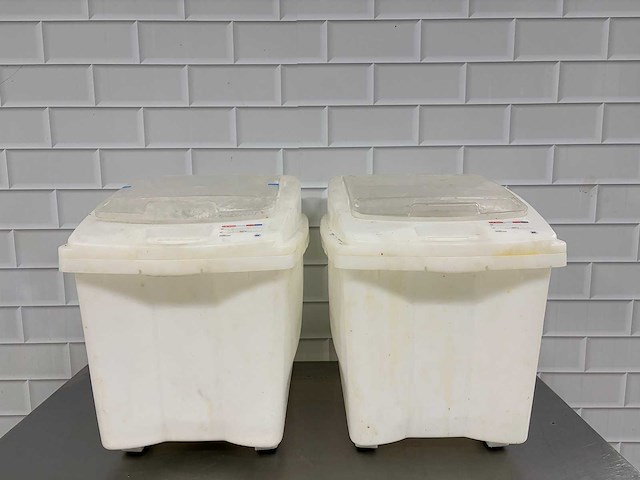 Araven - mobiele grondstoffen container (2x) - afbeelding 1 van  6