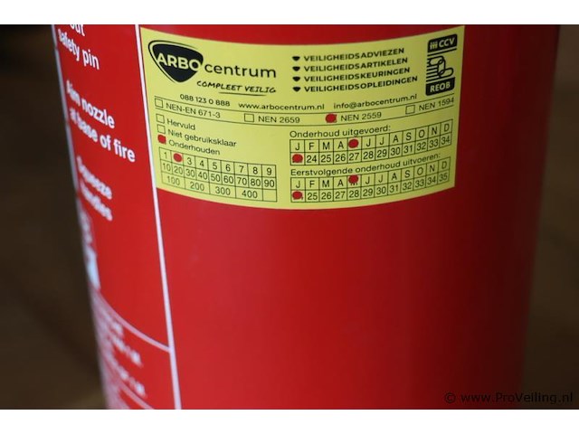 Arbo centrum brandblusser, 6ltr schuim - afbeelding 3 van  3