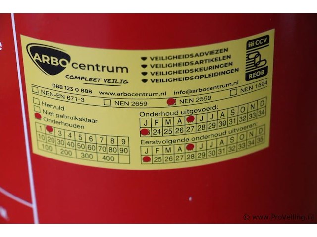 Arbo centrum brandblusser, 6ltr schuim - afbeelding 3 van  3
