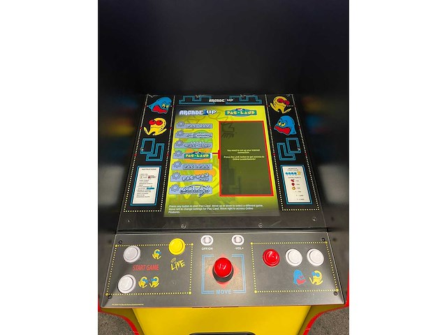 Arcade1up - pac-man deluxe retro arcadekast - afbeelding 6 van  10