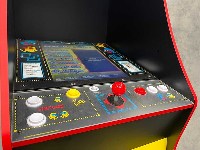 Arcade1up - pac-man deluxe retro arcadekast - afbeelding 9 van  10