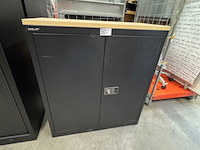 Archiefkast, bisley, ahorn/zwart - afbeelding 1 van  4