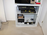Archiefkast manutan met twee roldeuren, afm. 90 x 45 x 95 cm. - afbeelding 3 van  3