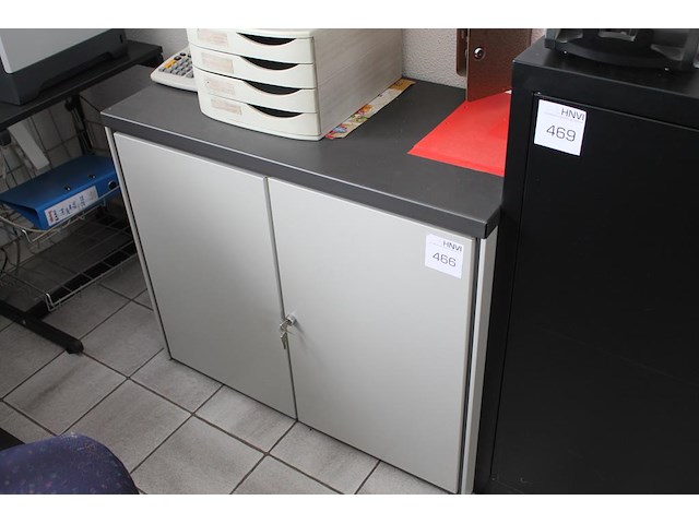 Archiefkast met 2 deuren. afmeting 80 x 45 x 75 cm. let op: exclusief inhoud. - afbeelding 1 van  2