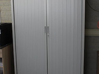 Archiefkast met 2 roldeuren 120 x 45 x 195 cm. sleutel ontbreekt. let op: exclusief inhoud. - afbeelding 2 van  2