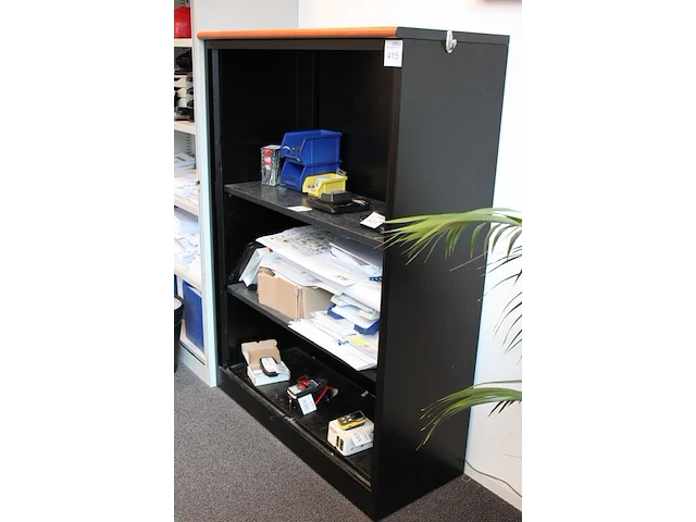 Archiefkast met twee roldeuren , afm. 120 x 47 x 166 cm. - afbeelding 2 van  2