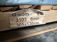 Archipan g-com 3103 hagelwit hpl plaat 3050x1300x6mm - afbeelding 3 van  3