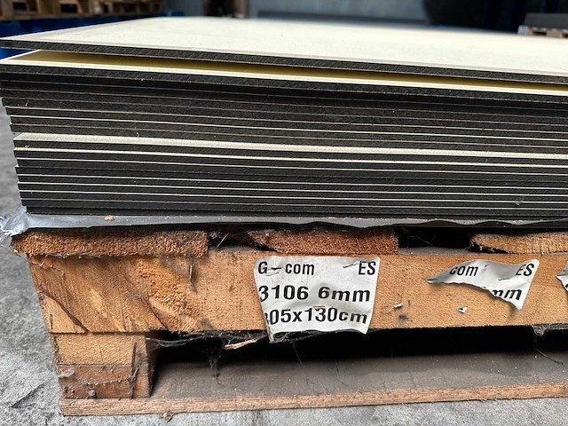 Archipan g-com 3106 licht ivoor hpl plaat 3050x1300x6mm - afbeelding 3 van  3