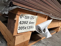 Archipan g-com 4392 mosterd bubinga uv+ hpl plaat 3050x1300x6mm - afbeelding 3 van  3