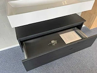 Arcqua - black oak - design badmeubelset 100 cm - afbeelding 3 van  11