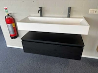 Arcqua - black oak - design badmeubelset 100 cm