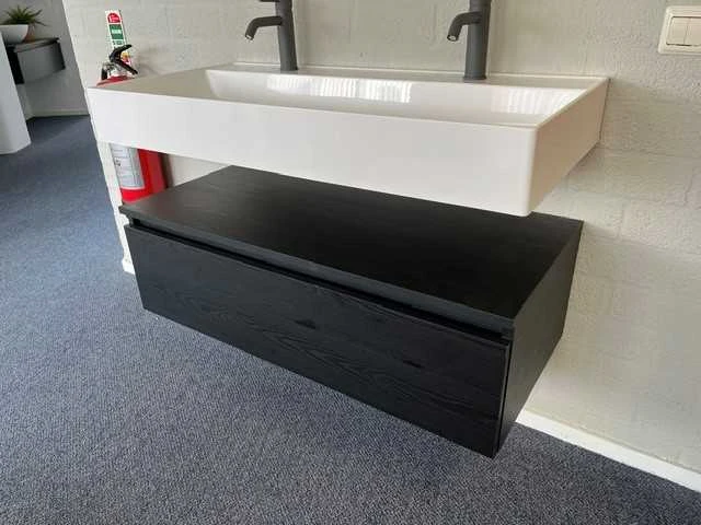Arcqua - black oak - design badmeubelset 100 cm - afbeelding 4 van  11