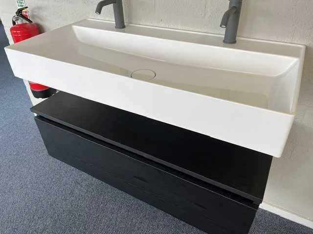 Arcqua - black oak - design badmeubelset 100 cm - afbeelding 5 van  11