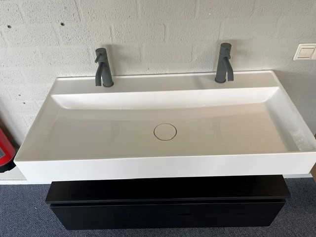 Arcqua - black oak - design badmeubelset 100 cm - afbeelding 7 van  11