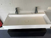Arcqua - black oak - design badmeubelset 100 cm - afbeelding 7 van  11