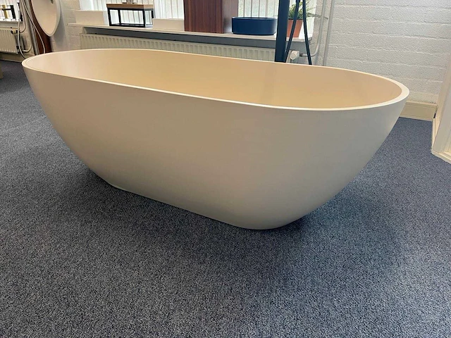 Arcqua - cusco - cast marble - vrijstaand ligbad 155 x 75 cm - afbeelding 5 van  8