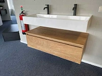 Arcqua - natural oak - design badmeubelset 100 cm